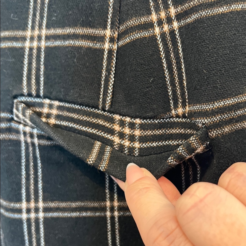 Nordstrom Rack Black Plaid Pants - Picture 6 of 7